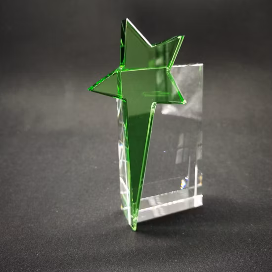 Pisapapeles de estrella de cristal azul